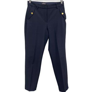 Express Crop High Rise Ankle Pant Size 4R Stretch Career Office Workwear Preppy